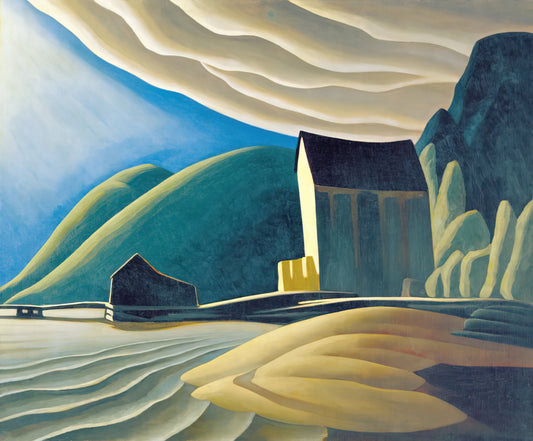 Lawren Harris Prints for Sale: A Collector's Guide to Canada's Iconic Modernist - Ice House, Coldwell, Lake Superior - 1923 by Lawren Harris