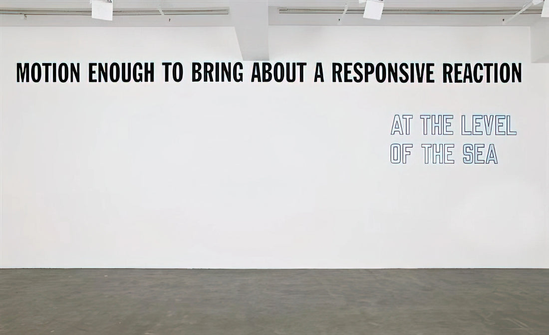 Lawrence Weiner Framed Art Print: A Collector's Guide to Conceptual Art in Your Home - Motion Enough to Bring About... - 2008 by Lawrence Weiner