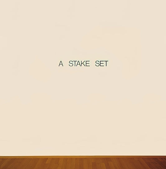 Lawrence Weiner Print: The Language of Conceptual Art in Your Space - A Stake Set - 1969 by Lawrence Weiner