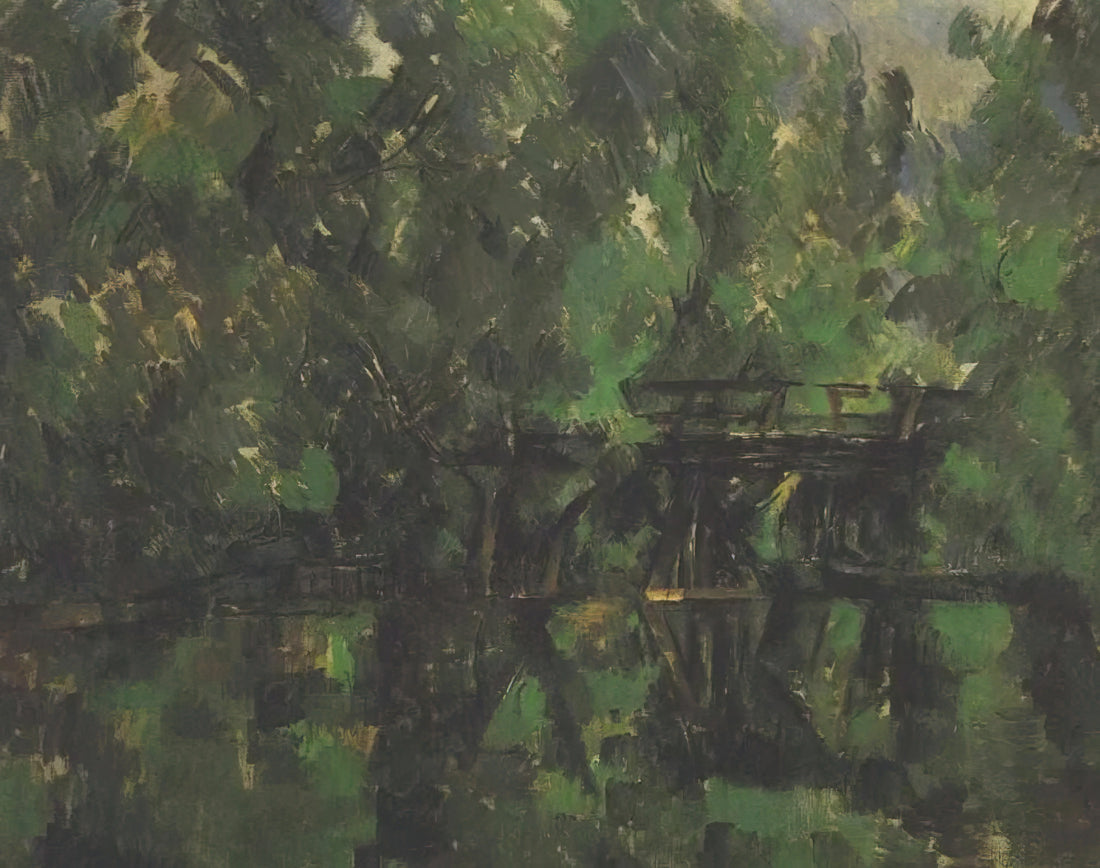 Le Mont Sainte-Victoire by Cézanne: The Mountain That Changed Modern Art - Bridge over the pond by Paul Cézanne