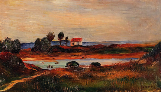 Le Moulin de la Galette 1876: Renoir's Masterpiece of Parisian Life - View of Brittany by Pierre-Auguste Renoir