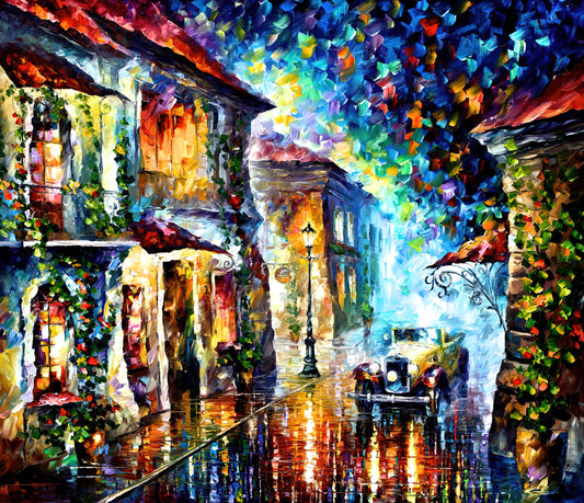 Leonid Afremov Boat Painting: A Journey Through Color and Emotion - Leonid Afremov by Leonid Afremov