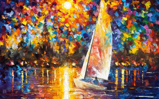 Leonid Afremov Christmas: A Modern Master's Festive Palette - Leonid Afremov by Leonid Afremov