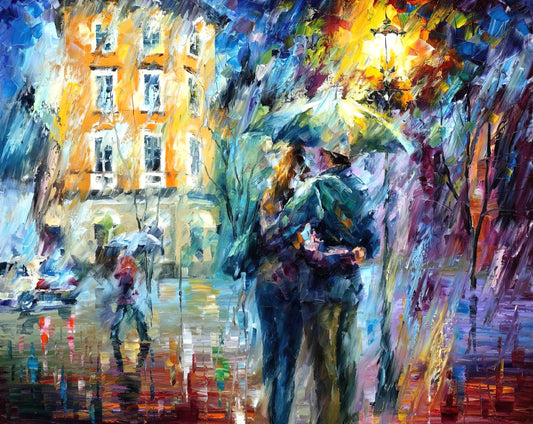 Leonid Afremov's 'Alley by the Lake': A Vibrant Journey into Impressionist-Inspired Art - Leonid Afremov by Leonid Afremov