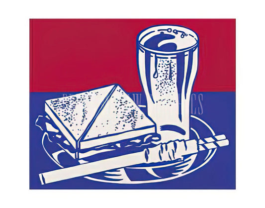 Lichtenstein Temple: The Pop Art Icon's Enduring Legacy and Where to Find Museum-Quality Prints - SANDWICH AND SODA 1964 by Roy Lichtenstein