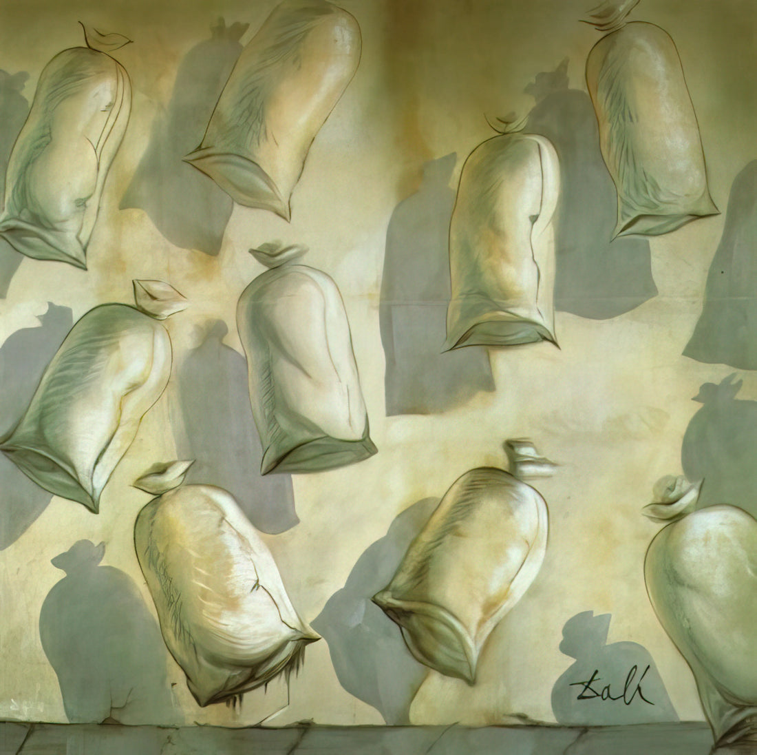 Lincoln Salvador Dalí: The Surrealist Master's Optical Illusion Portrait - SET DESIGN FOR THE BALLET LOS SACOS DEL MOLINERO 2 by Salvador Dali