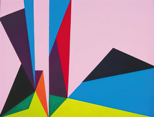 Lorser Feitelson Framed Art Print: A Curator's Guide to Hard-Edge Abstraction - Magical Space Forms - 1948 by Lorser Feitelson