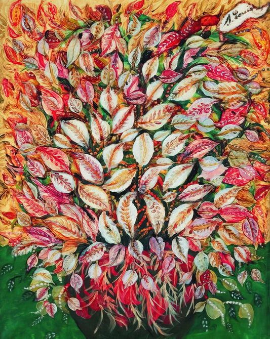 Louis Séraphine: The Enigmatic Visionary of French Naïve Art - Feuilles - 1928 by Seraphine Louis