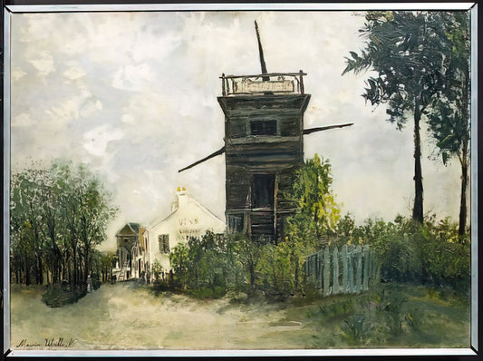 Lucie Valore Utrillo: The Forgotten Muse Behind Maurice Utrillo's Montmartre - THE WINDMILL AT SANNOIS 1912 by Maurice Utrillo