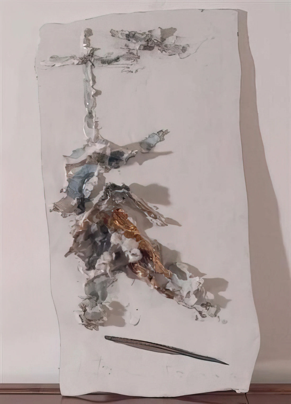 Lucio Fontana Slash Paintings: The Revolutionary Art of Spatialism - Deposition - 1955 by Lucio Fontana