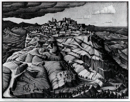 M.C. Escher Art: Exploring the Mind-Bending World of Mathematical Illusions and Graphic Mastery - SANTA SEVERINA CALABRIA FEBRUARY 1931 1931 by MC Escher
