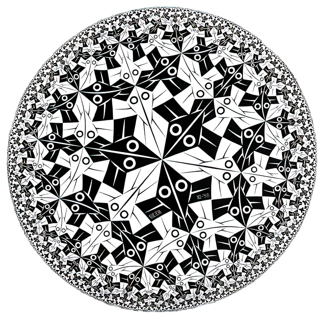 M.C. Escher Etchings: A Journey into the Mind of a Master of Illusion - CIRCLE LIMIT I by MC Escher