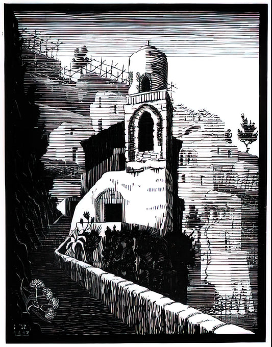 M.C. Escher Sketches: The Hidden Foundation of an Optical Genius - SAN GIOVANNI RAVELLO FEBRUARY 1932 1932 by MC Escher