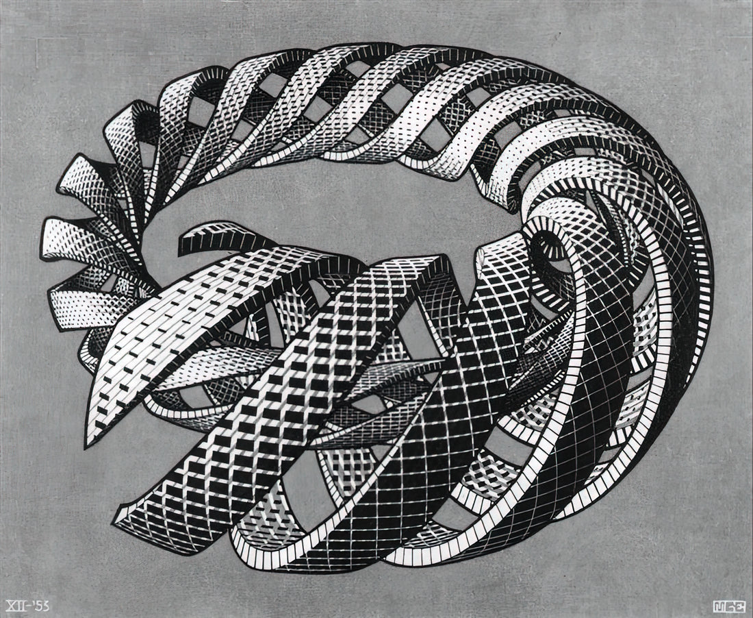 MC Escher Circle: Exploring the Artist's Endless Fascination with Circular Forms - SPIRALS by MC Escher