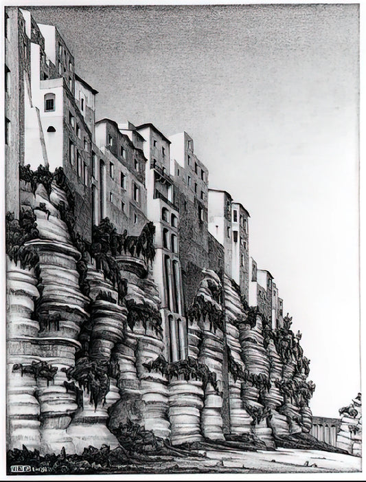 MC Escher Lithograph for Sale: A Collector's Guide to Acquiring Museum-Quality Prints - TROPEA CALABRIA by MC Escher