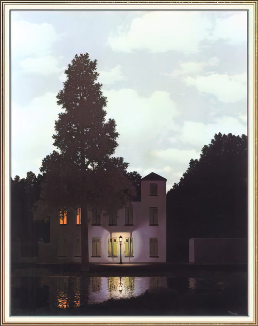 Magritte Carte Blanche: Decoding the Surrealist Master's Visual Paradoxes - THE EMPIRE OF LIGHTS 1954 1 by Rene Magritte
