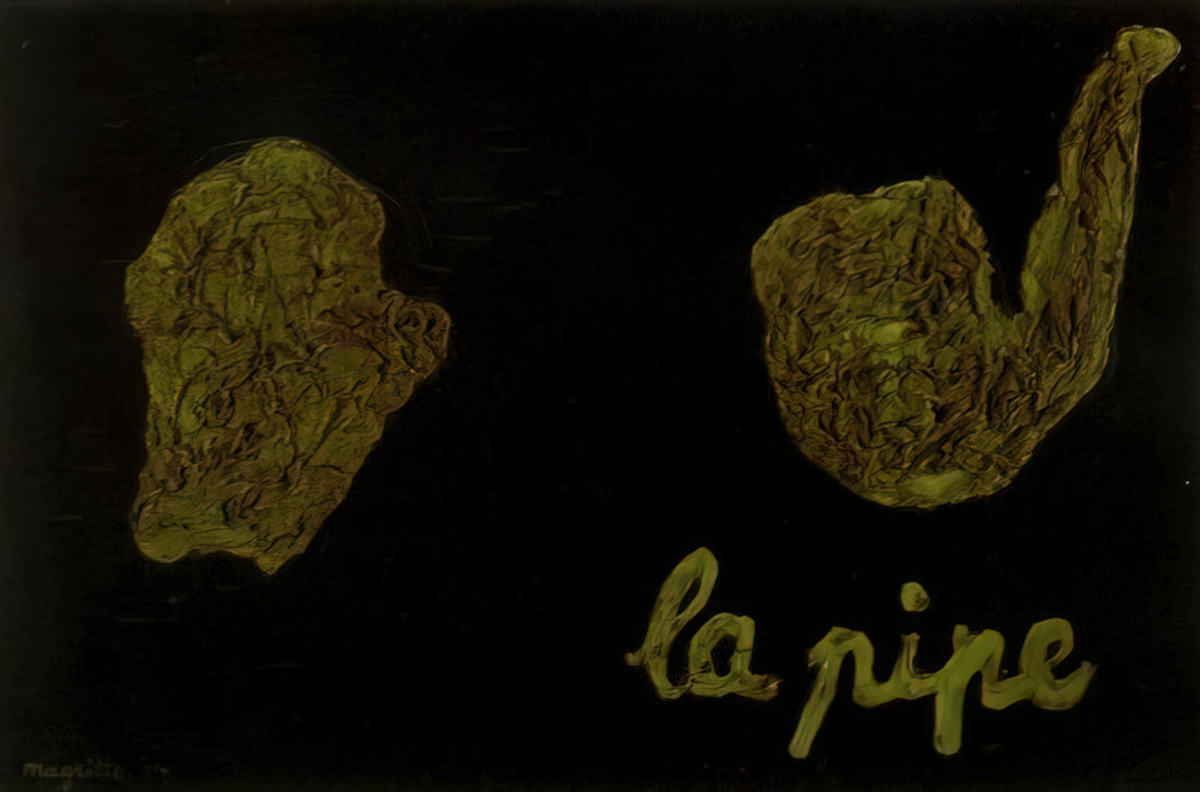 Magritte Posters and Prints: A Collector's Guide to Surrealist Iconography - THE PIPE 1927 by Rene Magritte