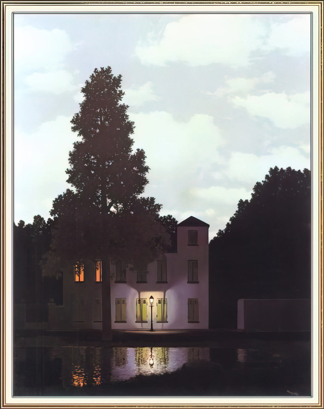 Magritte Sculpture: The Surrealist's Three-Dimensional Enigma - THE EMPIRE OF LIGHTS 1954 1 by Rene Magritte