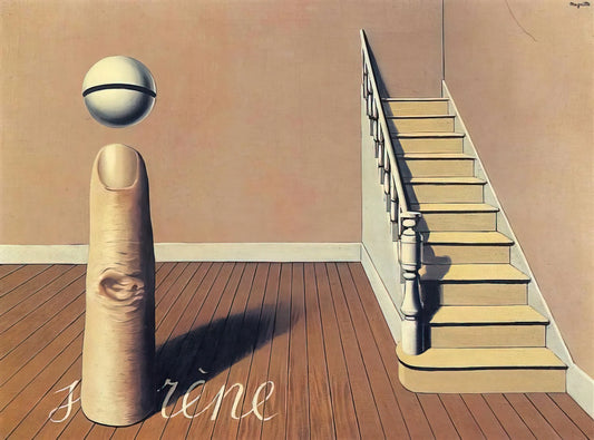 Magritte's Le Tombeau des Lutteurs: Decoding the Surrealist Master's Cryptic Elegy - FORBIDDEN LITERATURE THE USE OF THE WORD 1936 by Rene Magritte
