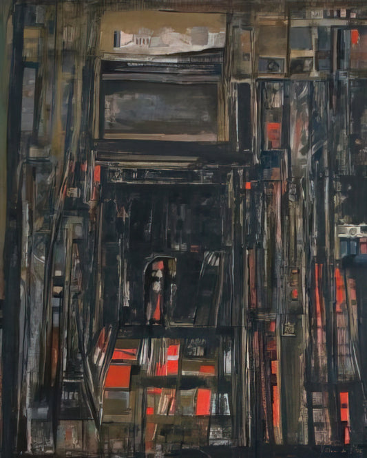 Maria Helena Vieira da Silva: The Luminous Complexity of Her Acrylic Print Legacy - Le theatre PIrandello - 1976 by Maria Helena Vieira da Silva