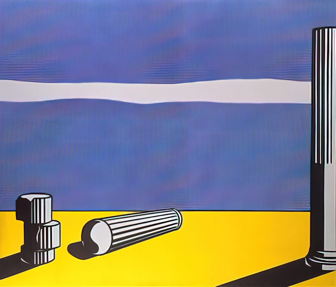 Marilyn Monroe Roy Lichtenstein: Pop Art's Iconic Fusion of Celebrity and Comics - RUINS 1965 by Roy Lichtenstein