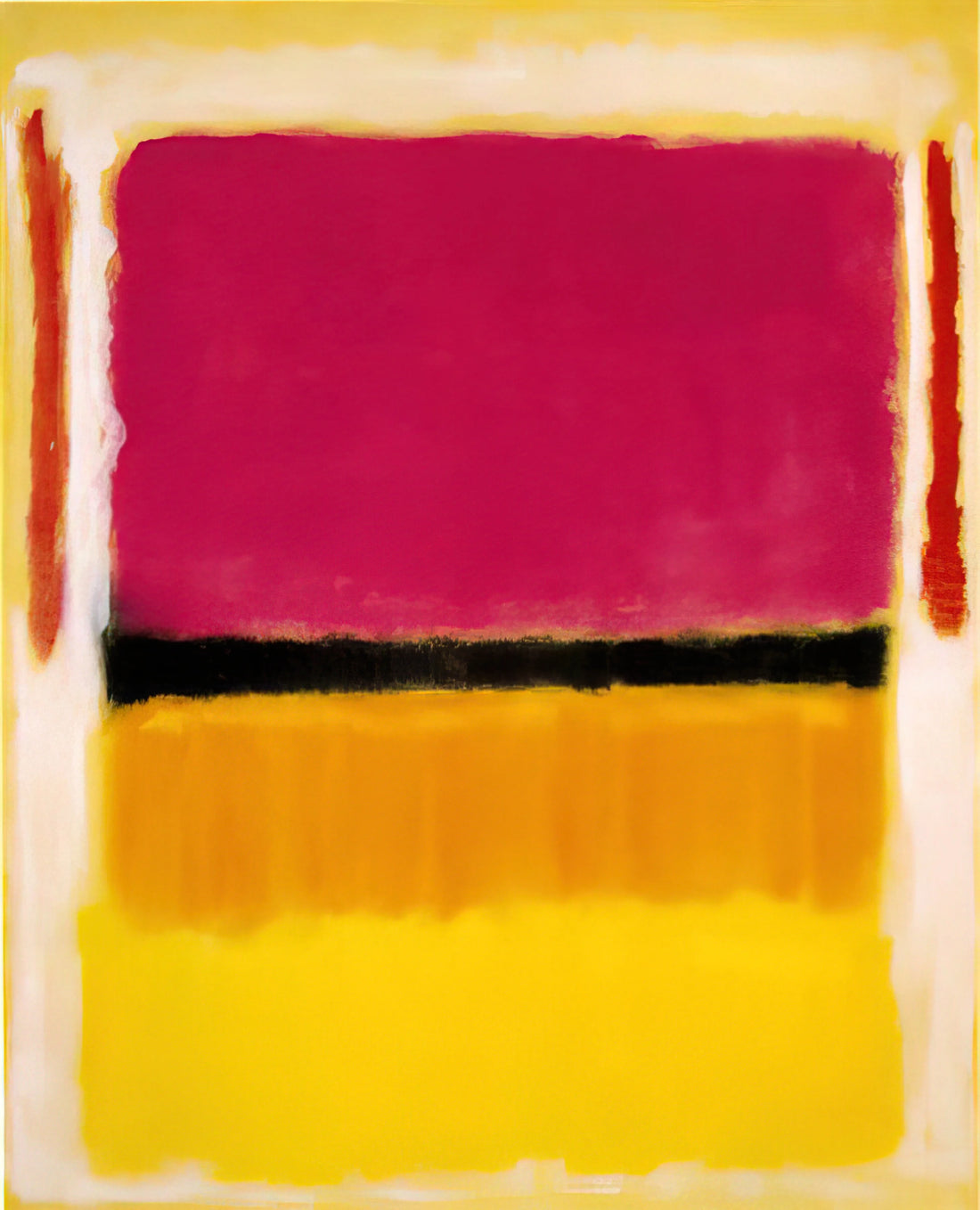 Mark Rothko Art: A Journey Through Color, Emotion, and Modernist Mastery - Violet, Black, Orange, Yellow on White and Red - 1949 by Mark Rothko