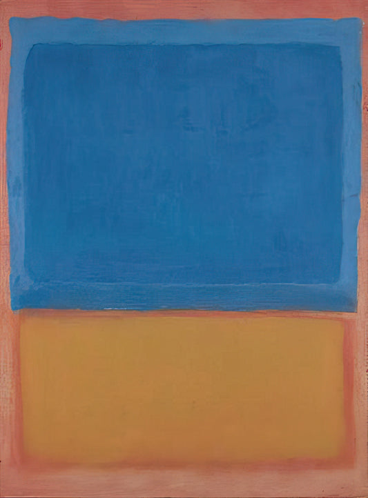 Mark Rothko Artwork Price: Understanding the Market for Abstract Expressionist Masterpieces - Untitled Red, Blue, Orange - 1955 by Mark Rothko
