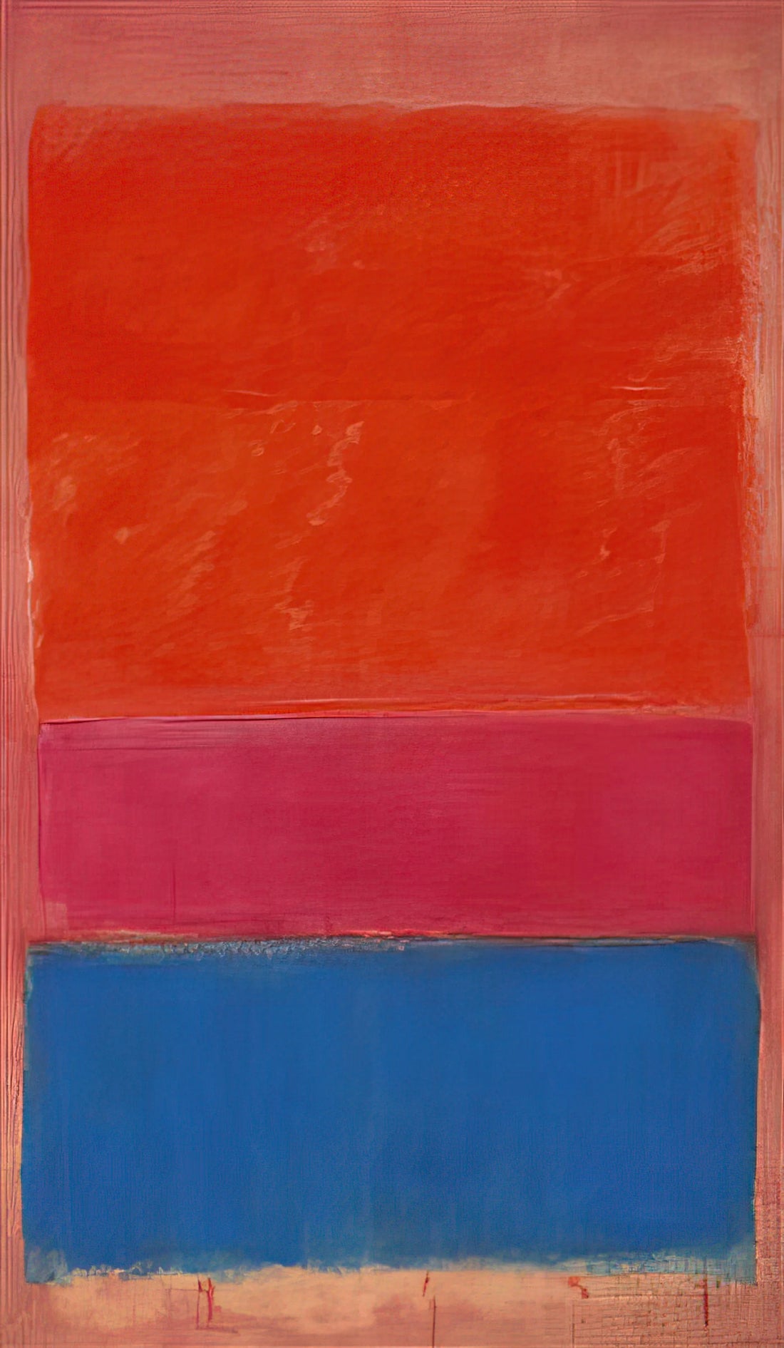 Mark Rothko No. 6: A Masterpiece of Color Field Painting and Emotional Depth - No. 1 Royal Red and Blue - 1954 by Mark Rothko