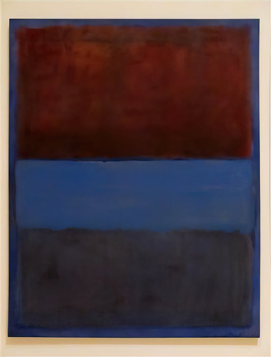 Mark Rothko Red and Blue: A Journey into the Sublime - No.61 Rust and Blue - 1953 by Mark Rothko