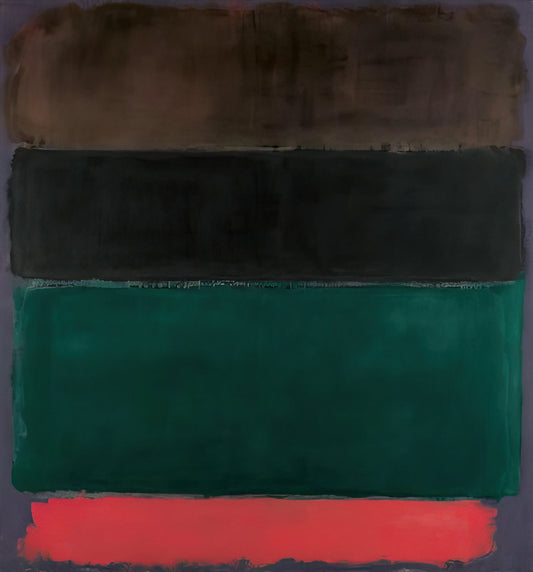 Mark Rothko Reproductions on Canvas: A Curator's Guide to Authentic Color Field Art - Untitled Red-Brown, Black, Green, Red - 1962 by Mark Rothko