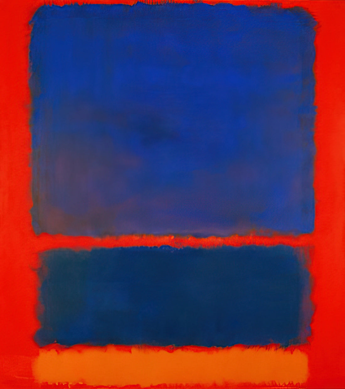 Mark Rothko Similar Artists: Exploring the Legacy of Color Field Abstraction - Blue, Orange, Red - 1961 by Mark Rothko