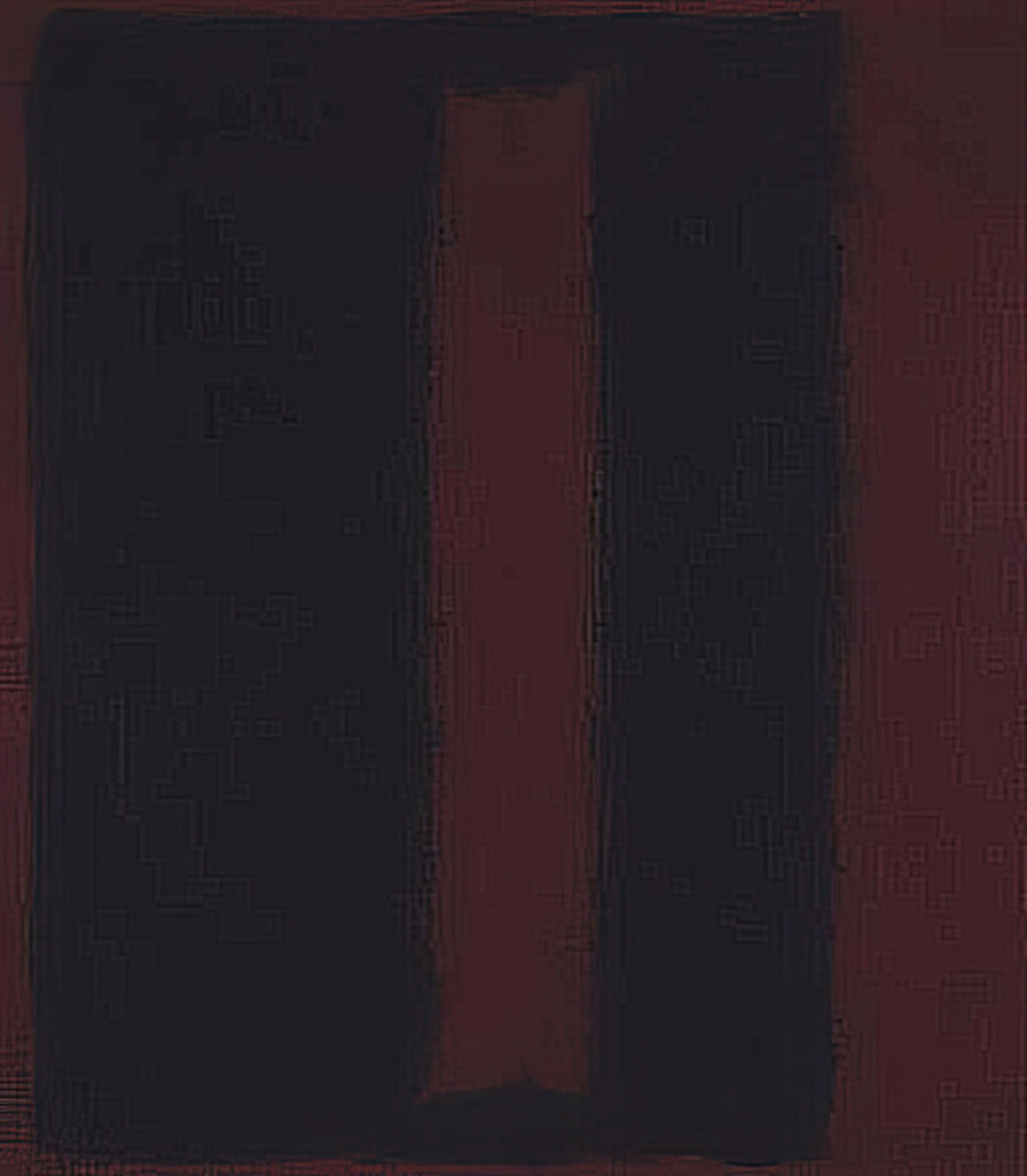 Mark Rothko Watercolor: The Ethereal Origins of an Abstract Master - Black on Maroon - 1959 by Mark Rothko
