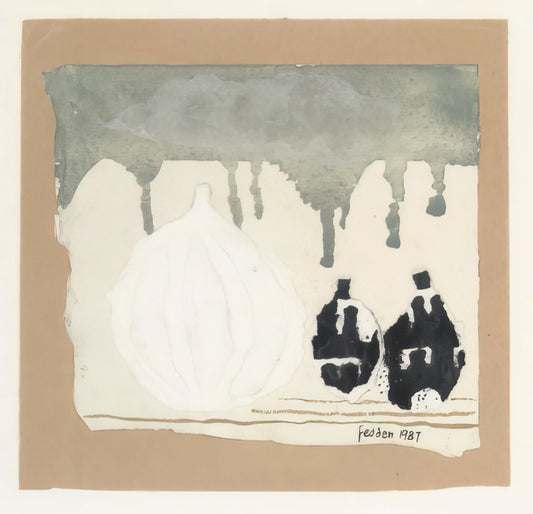 Mary Fedden Original Prints: A Collector's Guide to Her Joyful Modernism - Still life with onions - 1987 by Mary Fedden