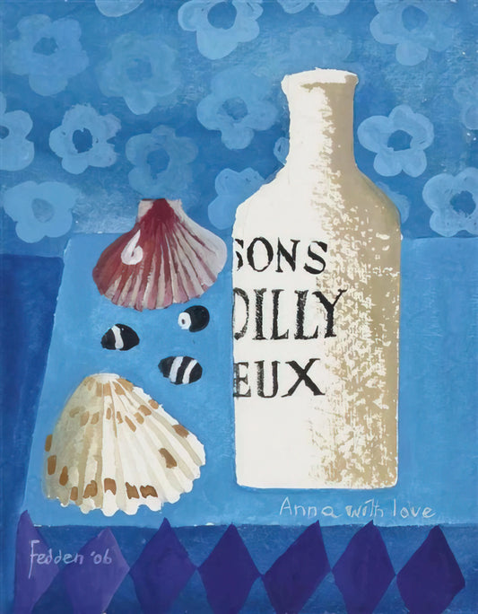 Mary Fedden: The Quiet Brilliance of a Modern British Still Life Master - Still life with bottle and shells - 2006 by Mary Fedden