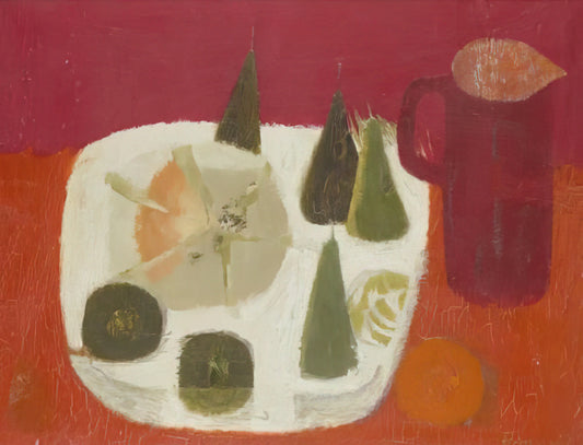 Mary Fedden: The Quiet Revolutionary of British Still Life Painting - Red Jug - 1968 by Mary Fedden