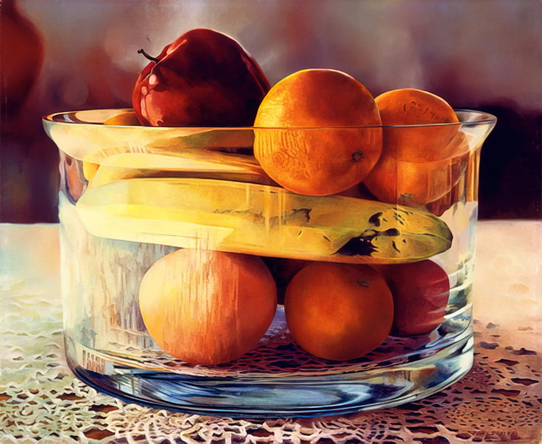 Mary Pratt Canvas: Illuminating the Intimate in Canadian Art - Bowl’d Banana - 1981 by Mary Pratt