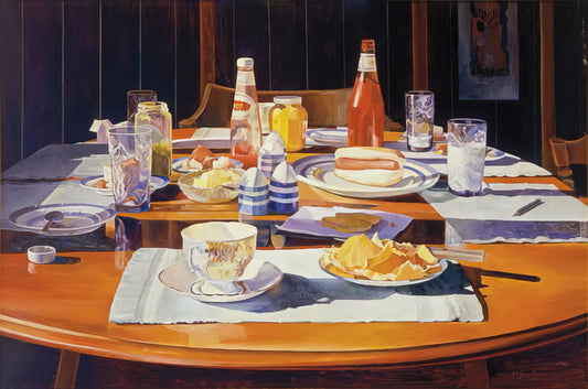 Mary Pratt Print: The Luminous Realism of Canada's Master of Domestic Light - Supper Table - 1969 by Mary Pratt