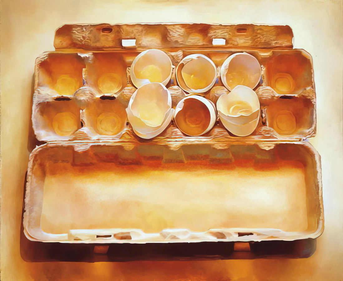 Mary Pratt: The Canadian Realist Who Transformed the Ordinary into the Extraordinary - Eggs in an Egg Crate - 1975 by Mary Pratt