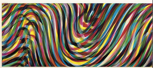 Mass MoCA Sol LeWitt: A Monumental Legacy of Conceptual Art and Wall Drawings - Horizontal Wavy Lines by Sol LeWitt