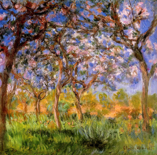 Mastering Light and Color: Exploring Monet's Top 10 Paintings - Giverny in Springtime by claude monet