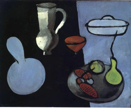 Matisse Black and White Art: A Study in Form, Rhythm, and Radical Simplicity - THE GOURDS 1916 by Henri Matisse