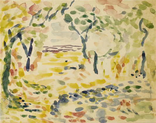 Matisse Blue Woman Print: A Collector's Guide to Fauvist Masterpieces - ETUDE POUR LE BONHEUR DE VIVRE 1905 by Henri Matisse