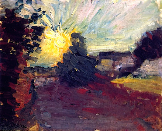 Matisse Etchings for Sale: A Collector's Guide to Acquiring the Master's Works - SUNSET IN CORSICA 1898 by Henri Matisse