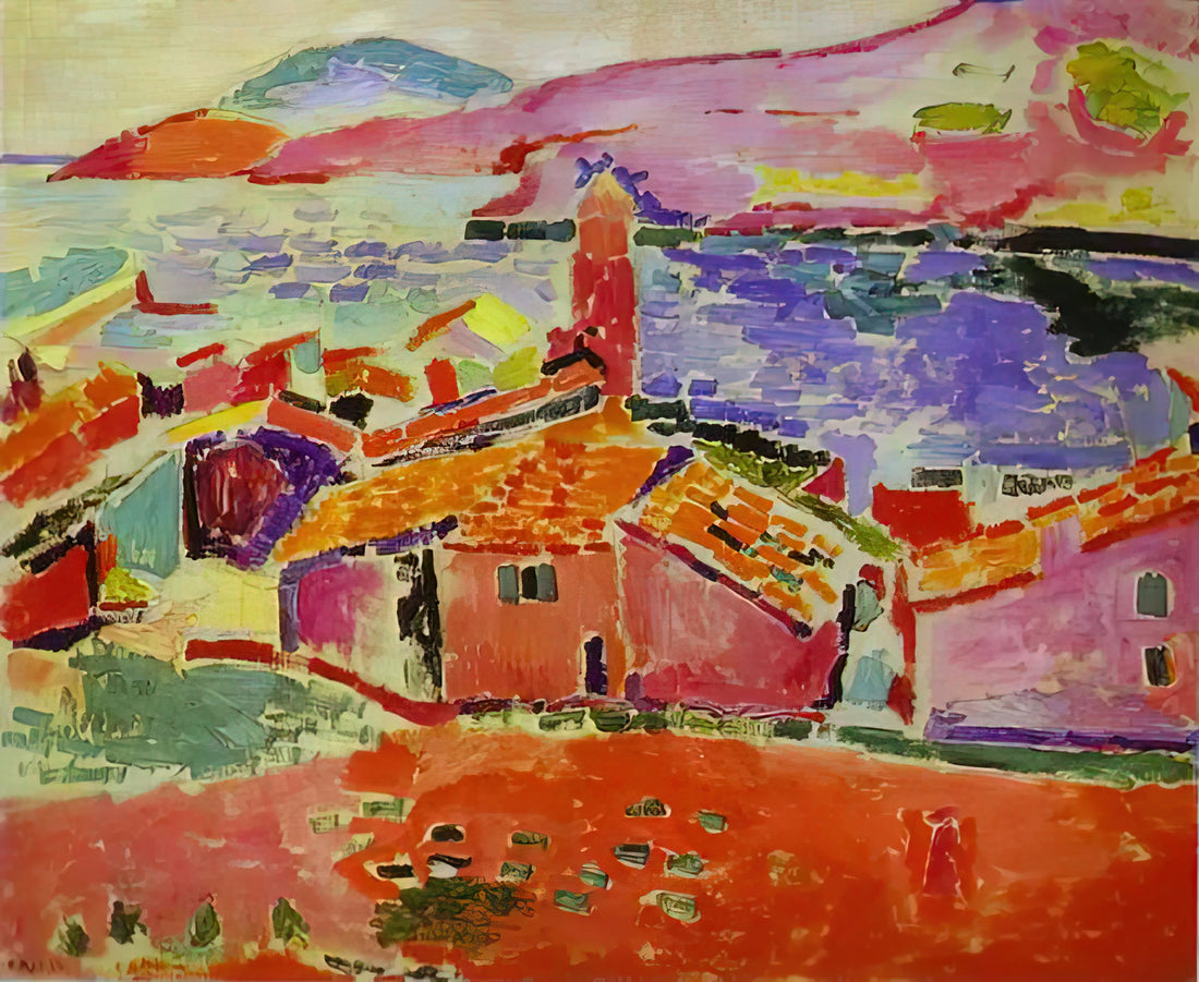 Matisse La Gerbe Framed Print: A Collector's Guide to the Master's Final Cut-Out - VIEW OF COLLIOURE 1 by Henri Matisse