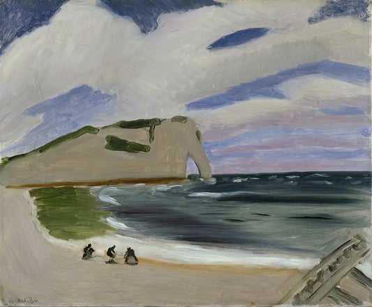Matisse La Musique Print: A Collector's Guide to the Iconic Masterpiece - WOMEN ON THE BEACH ETRETAT 1920 by Henri Matisse
