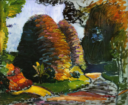 Matisse Luxe: The Enduring Allure of Henri Matisse's Decorative Mastery - LUXEMBOURG GARDENS 1903 by Henri Matisse
