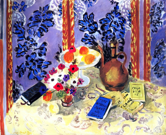 Matisse Nice Poster: Discovering the Vibrant World of Henri Matisse's Art Prints - STILL LIFE HISTOIRES JUIVES 1924 by Henri Matisse