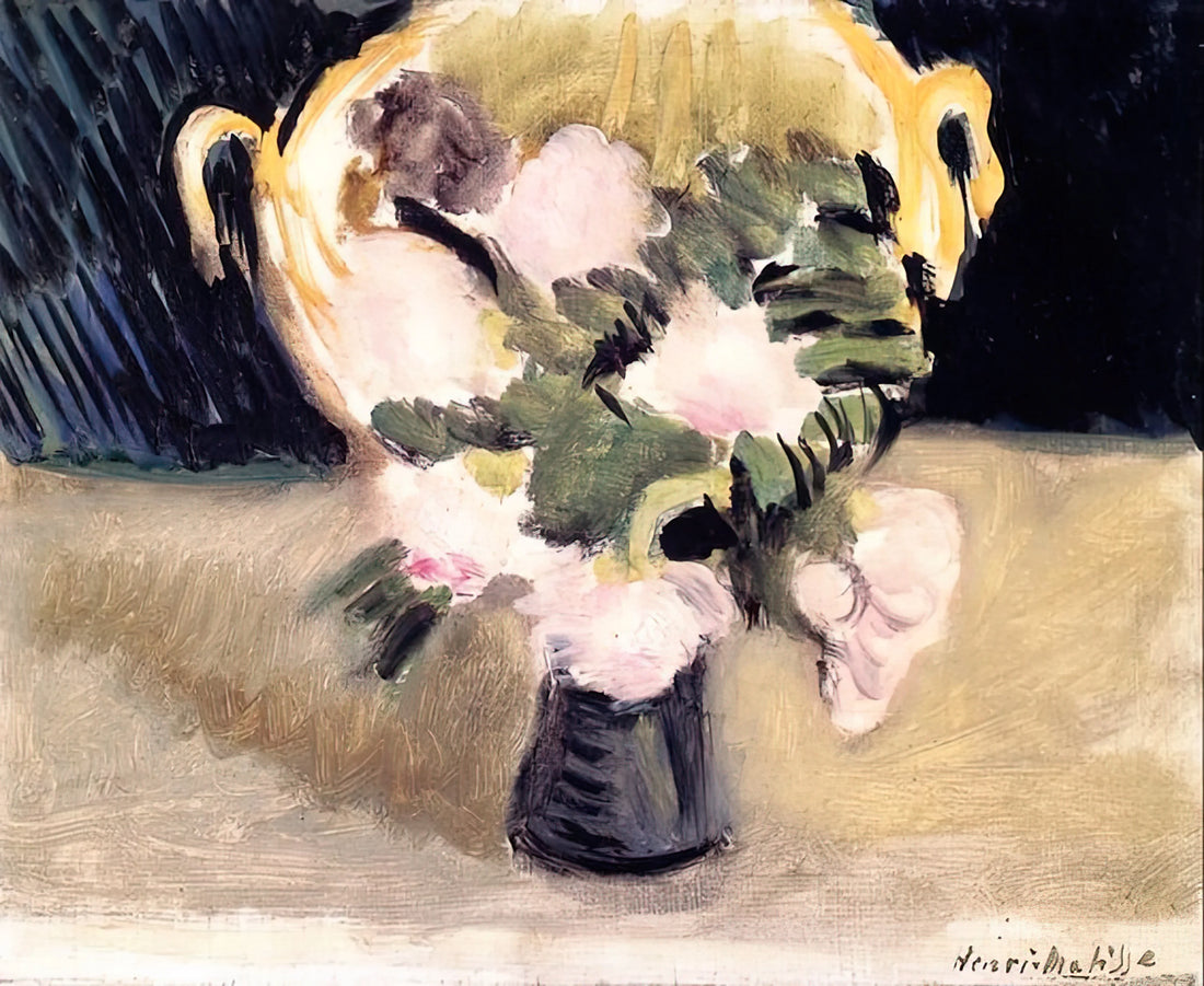 Matisse Orange Print: The Vibrant Legacy of Color and Form - FLOWERS 1919 by Henri Matisse