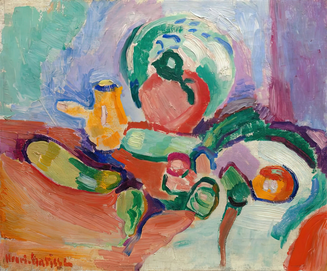 Matisse Paper Cutouts Poster: The Revolutionary Late Work of a Modern Master - STILL LIFE WITH VEGETABLES 1905 by Henri Matisse