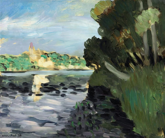 Matisse Plant Drawings: The Botanical Soul of a Modern Master - BORDS DE LA SEINE A VETHEUIL 1920 by Henri Matisse